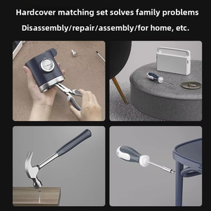 풀 세트 다기능 가정 및 가족 수리 도구 키트 새로운 모델 스테인레스 스틸 망치 자동차 도구 상자 - Product Image 6