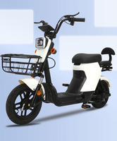 Cyclomoteur électrique d'usine 500W vélo de ville électrique puissant scooter électrique à vitesse rapide avec boîte de rangement