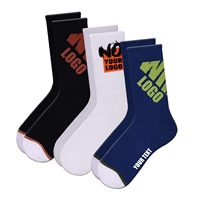 Chaussettes en coton décontractées pour hommes de haute qualité avec logo personnalisé, confortables, antibactériennes, avec logo sur le bas, sublimation, ODM, vente en gros