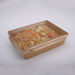 Bandeja de comida Kraft con tapa Calentamiento en microondas Impermeable para tocino Sushi <span class=keywords><strong>Galletas</strong></span> Pan Patatas fritas Características Impresión en relieve - Product Image 6