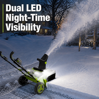 Souffleuse à neige électrique sans fil autopropulsée 6,5 HP, largeur de déneigement 50 cm, outil de déneigement tout-terrain de qualité professionnelle