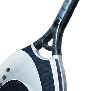 帕德尔桨最新高级OEM彩色标志碳纤维设计您自己的沙滩网球拍桨球拍