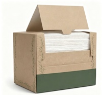 Serviettes nettoyantes jetables en fibre de bambou personnalisées, type tiroir XL, épaisses, douces, lingettes sèches 25*30cm, 50 unités pour peaux sensibles