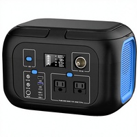 Station d'alimentation portable NIKiSUN 600W 296Wh, batterie au lithium, générateur solaire, charge rapide, lumière LED, 9 sorties, onde sinusoïdale pure