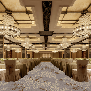 Tapis mural imprimé en nylon, hôtel moderne, <span class=keywords><strong>restaurant</strong></span>, salle de banquet, design floral coloré personnalisé, antidérapant, usage commercial - Product Image 2