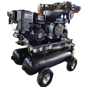 Double tank 3-in-1 air compressor/welder/generator