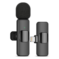 Microphone Lavalier Sans Fil Professionnel Top One 2-en-1 K9, Noir, Réduction de Bruit, Cardioïde, Métal