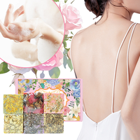 Coffret Cadeau de Savons Artisanaux aux Fleurs – 6 Variétés d'Huiles Essentielles et Pétales Véritables – Nettoyant et Hydratant pour Tous Types de Peaux Sensibles – OEM
