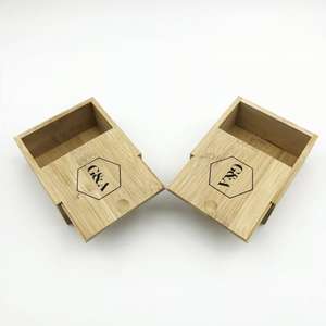 Деревянная бамбуковая коробка для ювелирных изделий с выдвижной крышкой и логотипом на заказ - Product Image 6