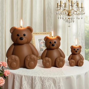 Molde <span class=keywords><strong>de</strong></span> Silicona Platino <span class=keywords><strong>con</strong></span> Diseño <span class=keywords><strong>de</strong></span> Oso <span class=keywords><strong>de</strong></span> Orejas Redondas, Multiusos para Velas, Jabones, Chocolate, Resina y Manualidades <span class=keywords><strong>de</strong></span> Yeso - Product Image 2