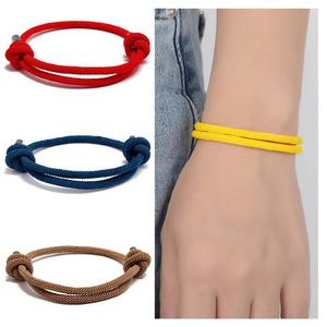 Pulsera Deportiva de Cuerda Milanesa Unisex de Moda, Pulsera de Paracord para Hombre Hecha a Mano con Acero de Titanio Geométrico, para Regalos - Product Image 3