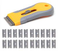 Grattoir de rasoir personnalisable OEM avec manche en acier plastique Outil de teinture de vitres en céramique pour voiture et four de qualité bricolage