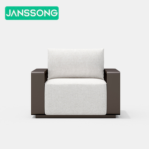 Juego de Muebles de Jardín de Metal para Hotel, Sofá de Jardín de Lujo, Muebles de Sofá para Exteriores de Resort y Villa, Muebles de Aluminio para Exteriores - Product Image 5