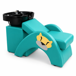 Conjunto Completo de Muebles para Salón de Belleza Infantil: Cama de Champú con Diseño de Animal Adorable, Silla de Peluquería Montable, Mesa de Pedicura y Manicura, Sofá de Espera y Colección - Product Image 3