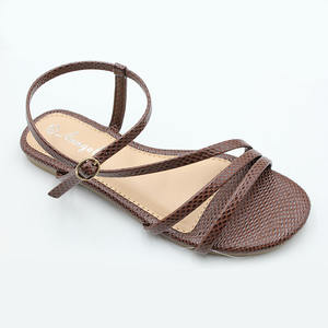 Personnalisé mode nouveaux produits roman conception bride à la cheville femmes modernes <span class=keywords><strong>chaussures</strong></span> en plein air sandales plates sandales en gros pour 2025 nouveau - Product Image 2