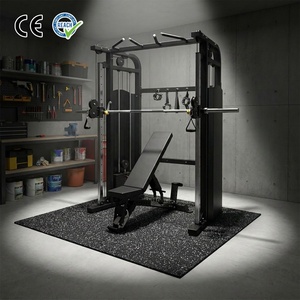 Equipo <span class=keywords><strong>de</strong></span> gimnasio VIGFIT completo y resistente con banco ajustable y barra para levantamiento <span class=keywords><strong>de</strong></span> pesas en garaje o estudio. - Product Image 1