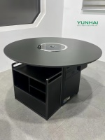 Barbecue coréen électrique intelligent à écran tactile, sans fumée, en acier inoxydable, moderne et minimaliste, pour usage commercial