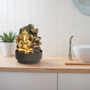 Resina decorazione per la casa croce europa Feng Shui pompa, trasformatore luce a LED per questa fontana da tavolo all'aperto fontana - Product Image 3