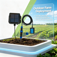 Capteur de pH du sol solaire autonome LoRaWAN pour la surveillance en temps réel sans fil de l'agriculture intelligente et de la culture des cultures
