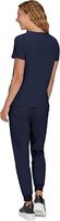 Blouse médicale pour femme à col en V, en polyester tissé, manches courtes, avec poche poitrine unique et fente latérale, pour hôpital et clinique, OEM