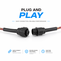 Sensor Asam Industri Smart Wire Plug Play TCP dengan Deteksi Cairan Beracun, Alarm Strobo, Basis Fluoropolymer, Kompatibilitas Tuya