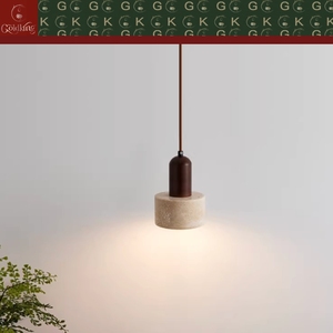 Suspension réglable GOLDKING en <span class=keywords><strong>travertin</strong></span> beige naturel pour salle à manger, personnalisable OEM/ODM, vente directe - Product Image 4