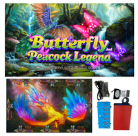 Jeu de société Butterfly and Peacock Legend Fish Hunter pour 2 à 10 joueurs, machine de tir de poissons et de oiseaux