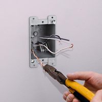 Boîte électrique murale peu profonde en plastique homologuée ETL, 1 gang, 8 pouces cubes, pour interrupteur/prise ancienne, avec brides, IP65, pour murs en maçonnerie