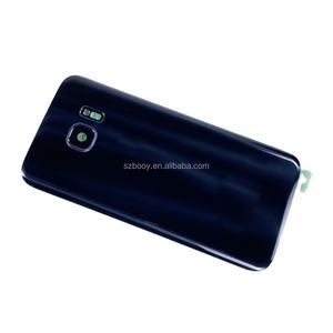 Reemplazo para <span class=keywords><strong>Samsung</strong></span> Galaxy <span class=keywords><strong>S7</strong></span> Edge G935 <span class=keywords><strong>S7</strong></span> G930, cubierta trasera de batería, piezas de reparación de carcasa de puerta de cristal trasera con pegatinas - Product Image 1