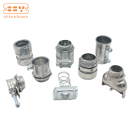 1/2 "acier galvanisé EMT sangle à deux trous Snap sur selle collier de serrage sangles de tuyau argent U support raccords de conduit