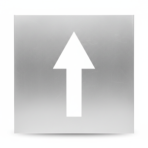 Plantilla de aluminio de 100x100cm con flecha hacia adelante para pintar, de metal duradero y material PET, para uso en dibujo. - Product Image 2