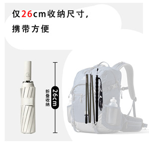 Bastones de Trekking de Fibra de Carbono Okhealing, 5 Secciones, Ligeros, para Senderismo, Camping, Montañismo, Color Verde Militar - Product Image 3