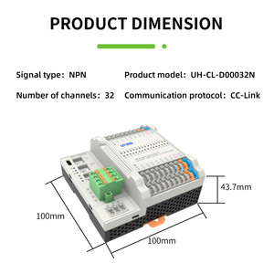 ราคาขายส่ง โมดูลรีโมท IO แบบดิจิตอล 32 ช่องสัญญาณ CC-LINK ตัวควบคุมการเขียนโปรแกรม PLC - Product Image 2
