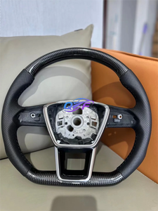 Volante Deportivo de Cuero Completo para Audi <span class=keywords><strong>S1</strong></span> S3 S4 S5 RS3 RS4 RS5 RS6 RS7 A7 C6 C7 C8 B8 B8.5 B9 TT R8 - Product Image 5