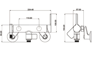 Tắm vòi hoa sen kết hợp vòi với các thành phần phù hợp và xây dựng bằng thép không gỉ cao cấp - Product Image 2