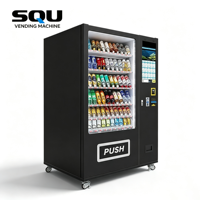 Distributeur automatique de boissons et de snacks commercial, écran tactile, paiement sans espèces, capacité de 300 à 600 unités, garantie d'un an, gestion basée sur le cloud