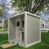 YONGHONG Maison Conteneur Mobile Moderne Portable d'Extérieur en Panneaux Sandwich d'Acier Respirants avec Toilettes, Garantie 1 An, Projet Complet