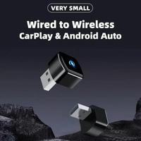 Adaptateur sans fil CarPlay 2 en 1 pour voiture, port USB, connexion Plug and Play, Android Auto, dongle CarPlay pour voiture