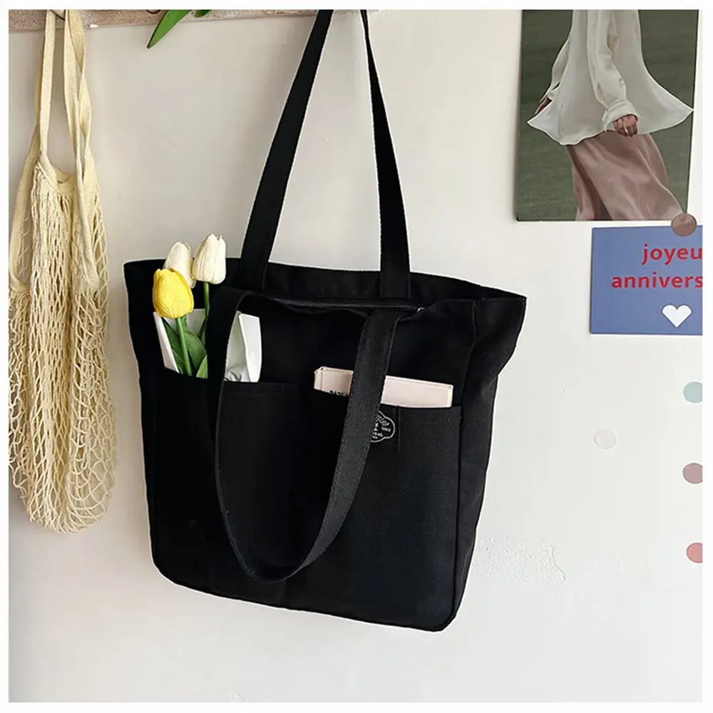 Custom Cheap Price bolsos para mujeres10oz Cotton Tote Bag shopper shoulder bag big Shopping vintage bag canvas tote handbags