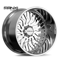 Jantes FANXI LBTY 26X14 8X180 pour Checy GMC 2500 Super Single, 26x16 24x14 8x170 pour Ford F250, finition polie, 22x12 pour Ford F150