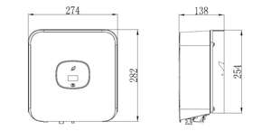 <span class=keywords><strong>Growatt</strong></span>-<span class=keywords><strong>Inversor</strong></span> de red Solar SL148 Mic, 1500-Tl-X, <span class=keywords><strong>Inversor</strong></span> de red Solar - Product Image 3