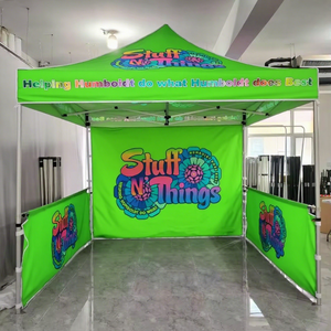 Tente de <span class=keywords><strong>douche</strong></span> Pop-up imprimée <span class=keywords><strong>sur</strong></span> <span class=keywords><strong>mesure</strong></span> de 10x10 pieds Toit à auvent double 3x6 pour événements Salons en plein air Tente à auvent à cadre en aluminium - Product Image 6