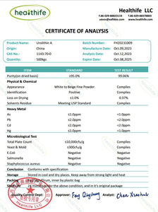 USA Warehouse CAS 1143-70-0 Ergänzung Urolithin a Pulver 3,8-Dihydroxyurolithin 98% Urolithin a - Product Image 3