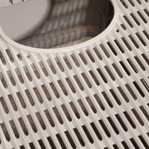 Bac à litière pour <span class=keywords><strong>chat</strong></span> d'intérieur entièrement fermé anti-éclaboussures avec peigne anti-poils - Product Image 2