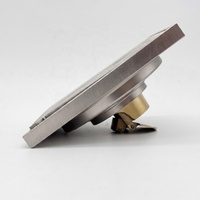 Kit de drain de douche carré invisible en laiton moderne de haute qualité 100 mm avec grille à insérer dans les carreaux pour évier de cuisine et salle de bain