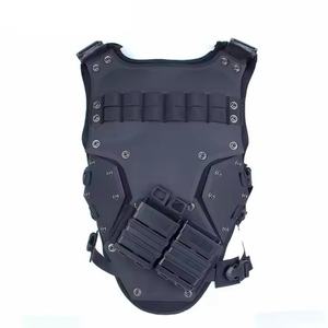 เสื้อกั๊กยุทธวิธีสีดำแบบปรับแต่งได้สำหรับผู้ชายและผู้หญิง ผลิตจากไนลอน โพลีเอสเตอร์ และวัสดุ EVA ทนทาน พร้อมช่องใส่แผ่นกันกระสุน - Product Image 4