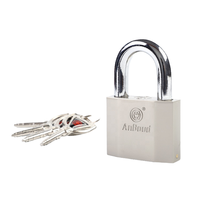 Cadenas antivol en alliage de zinc de haute qualité pour vélo/moto, serrure mécanique à clé en laiton 40MM, prix usine