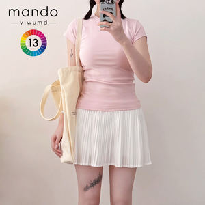 2-in-1 Damen-Sportshorts aus Kühlstoff mit Taschen, Tennisrock mit Plissee-Design, Anpassbarer Teamname, Mini-Golfrock - Product Image 3