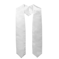 Ruban d'épaule de remise de diplôme universitaire en polyester satiné, couleur unie, pour cérémonie de remise des diplômes et récompenses honorifiques