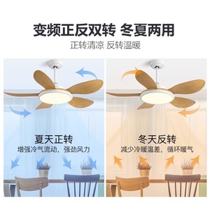 Nordic <b>Ceiling</b> <b>Fan</b> With Led Light 5 Blade For Living Room Bedroom - Product Image 4